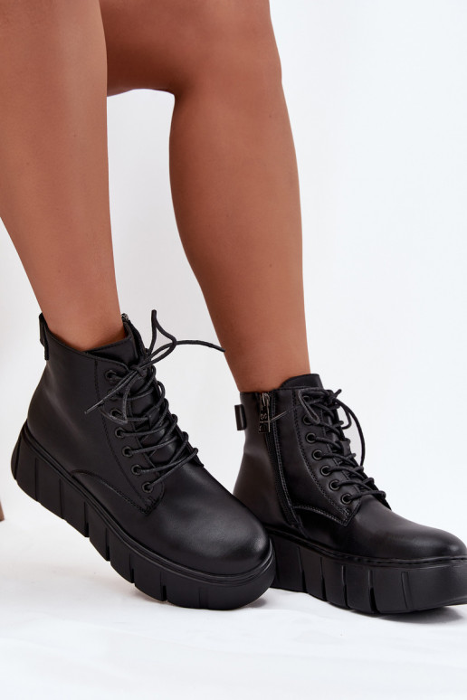 Haut sich Zuarm laufen Damenstiefel mit einer Plattform Vinceza 66803 schZuarze Farbe Haut sich Zuarm laufen Damenstiefel mit einer Plattform Vinceza 66803 schZuarze Farbe