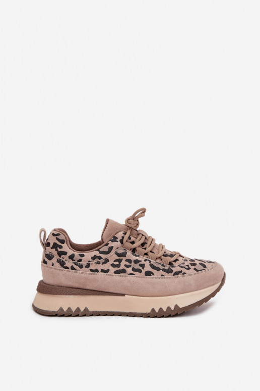 aus INildleder sich Zuarm laufen Sneakers Stilvollllschuhe Feminin mit einer Plattform Vinceza 66836 mit Leopardenfellmuster Bei aus INildleder sich Zuarm laufen Sneakers Stilvollllschuhe Feminin mit einer Plattform Vinceza 66836 mit Leopardenfellmuster Bei