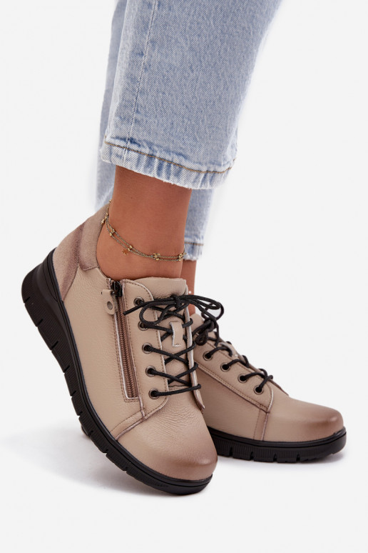 Haut Schuhe Feminin Auf einem Keil Vinceza 39964 Beige Haut Schuhe Feminin Auf einem Keil Vinceza 39964 Beige