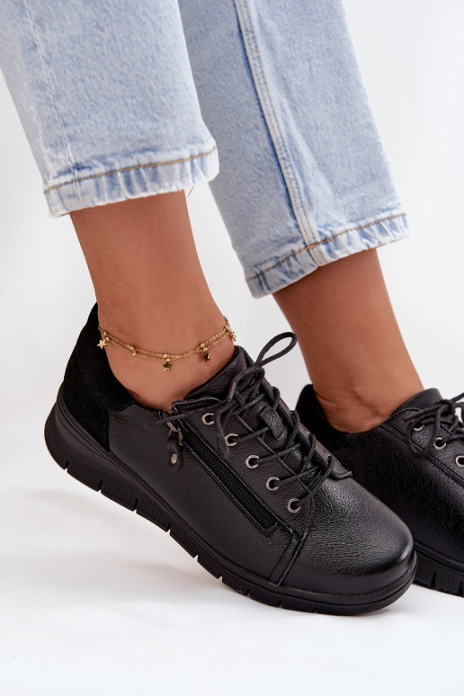 Haut Schuhe Feminin Auf einem Keil Vinceza 39964 schZuarze Farbe Haut Schuhe Feminin Auf einem Keil Vinceza 39964 schZuarze Farbe