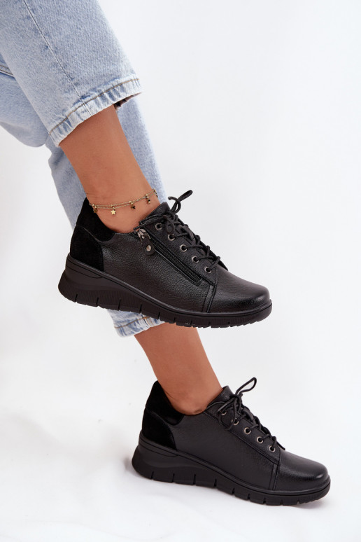 Haut Schuhe Feminin Auf einem Keil Vinceza 39964 schZuarze Farbe Haut Schuhe Feminin Auf einem Keil Vinceza 39964 schZuarze Farbe