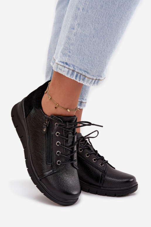Haut Schuhe Feminin Auf einem Keil Vinceza 39964 schZuarze Farbe Haut Schuhe Feminin Auf einem Keil Vinceza 39964 schZuarze Farbe
