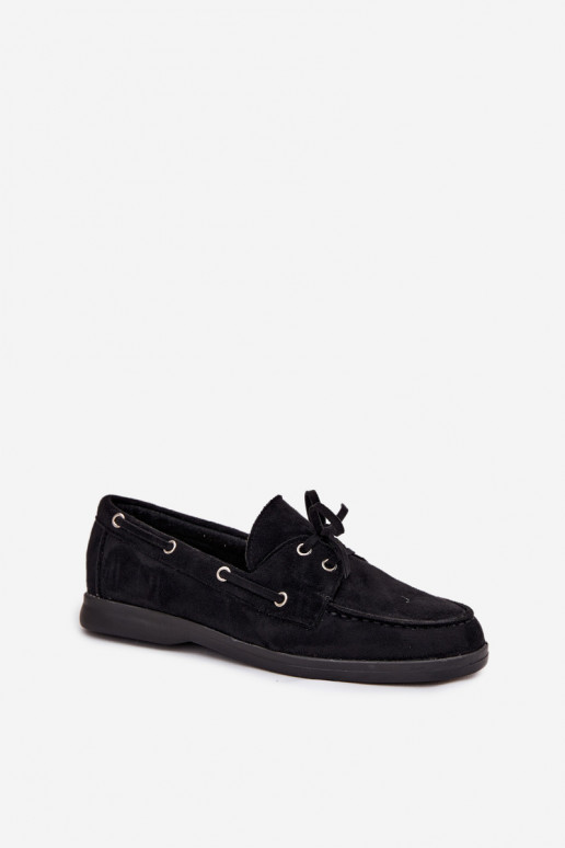 Schuhe Mokassins für Damen mit stilvollen Details schZuarze Farbe Calivra Schuhe Mokassins für Damen mit stilvollen Details schZuarze Farbe Calivra
