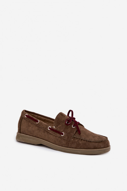 Schuhe Mokassins für Damen mit stilvollen Details Khaki-Farbe-Farbe Calivra Schuhe Mokassins für Damen mit stilvollen Details Khaki-Farbe-Farbe Calivra