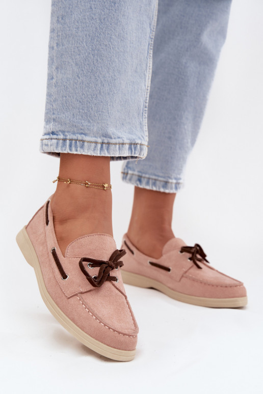 Schuhe Mokassins für Damen mit stilvollen Details Hellrosa Farbton Calivra Schuhe Mokassins für Damen mit stilvollen Details Hellrosa Farbton Calivra