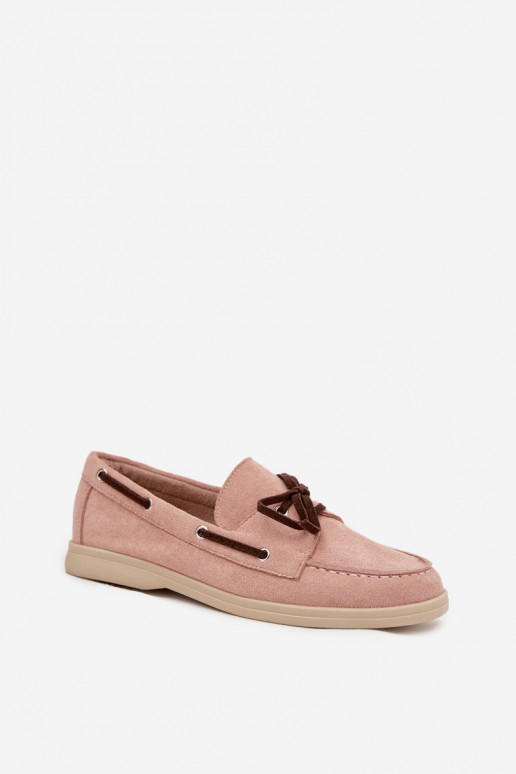 Schuhe Mokassins für Damen mit stilvollen Details Hellrosa Farbton Calivra Schuhe Mokassins für Damen mit stilvollen Details Hellrosa Farbton Calivra