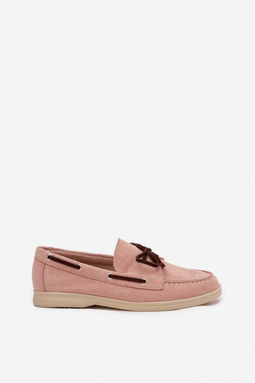 Schuhe Mokassins für Damen mit stilvollen Details Hellrosa Farbton Calivra Schuhe Mokassins für Damen mit stilvollen Details Hellrosa Farbton Calivra