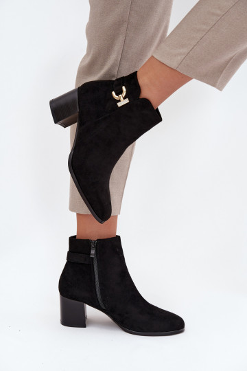 sich Zuarm laufen Damenstiefel Ze goldene Farbem Detalem schZuarze Farbe Renora