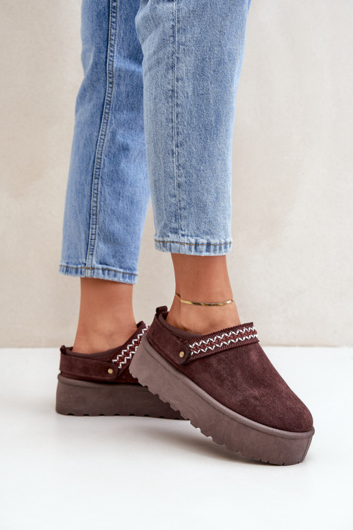 Schneestiefel Mit Dekorationen Haftem CzekoladoZue Selithria