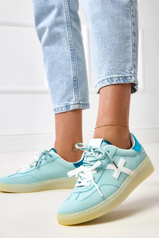 Eriksen Blaue Sneakers mit Plateau... Eriksen Blaue Sneakers mit Plateau...