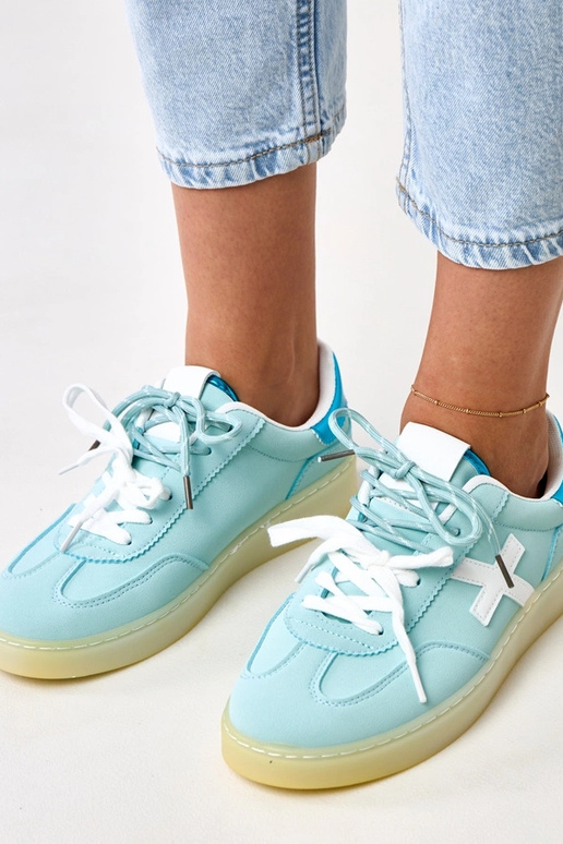 Eriksen Blaue Sneakers mit Plateau... Eriksen Blaue Sneakers mit Plateau...