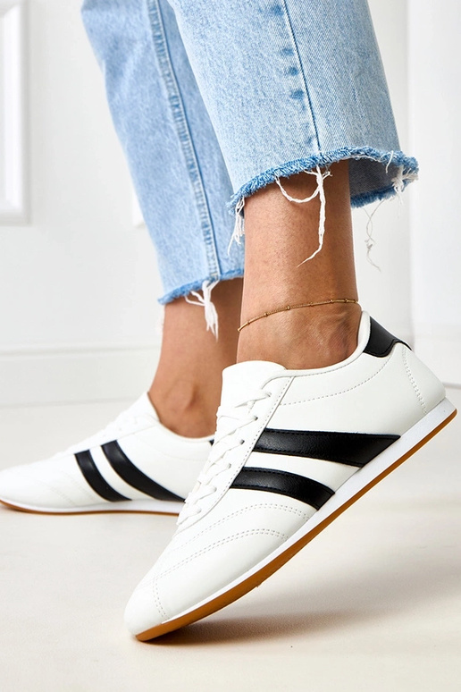 Mydland Weiße Tennis-Sneakers mit... Mydland Weiße Tennis-Sneakers mit...