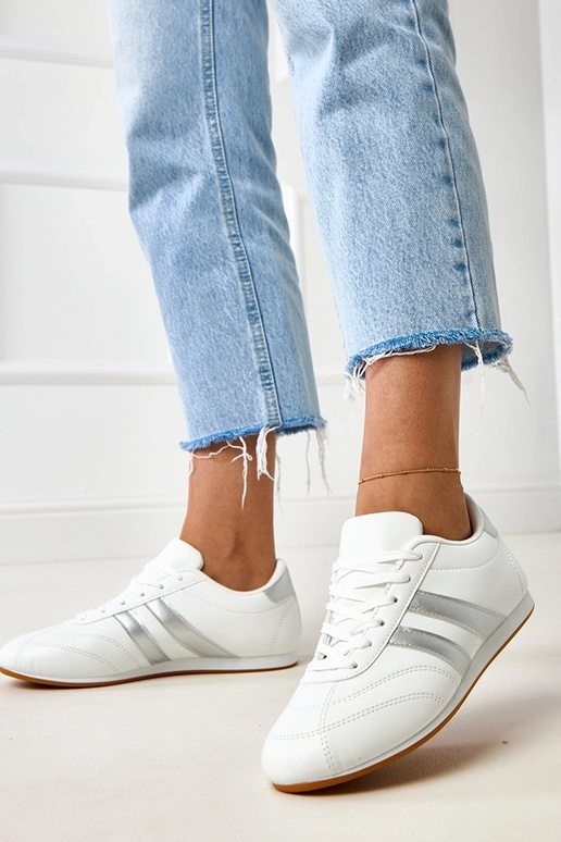 Mydland Weiße Tennis-Sneakers mit... Mydland Weiße Tennis-Sneakers mit...