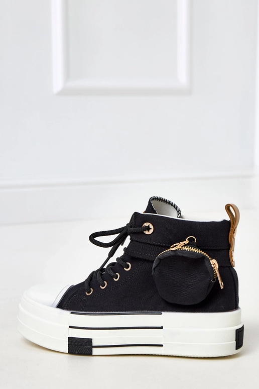 Yaren Schwarze High-Top Sneakers mit...