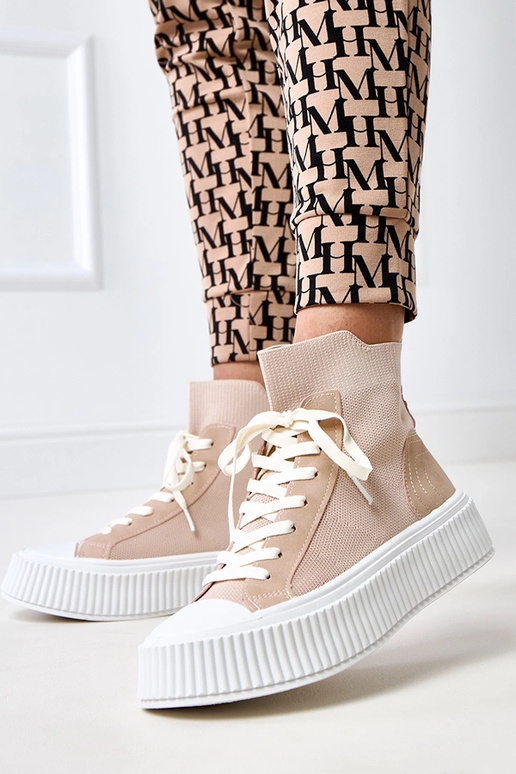 Perkins Rosa Slip-On Sneakers mit...