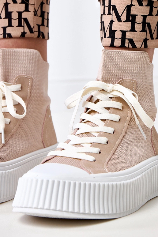 Perkins Rosa Slip-On Sneakers mit...