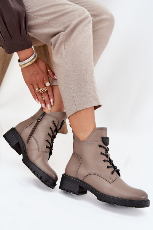 sich Zuarm laufen Damenstiefel Klocke Vinceza 58609 graue Farbe