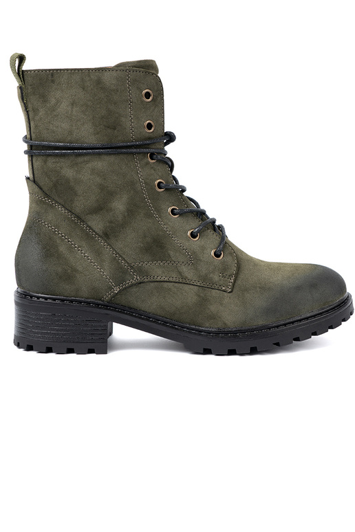 Khaki-Farbe-Farbe hohe Reitstiefel z niskim obcasem Khaki-Farbe-Farbe hohe Reitstiefel z niskim obcasem