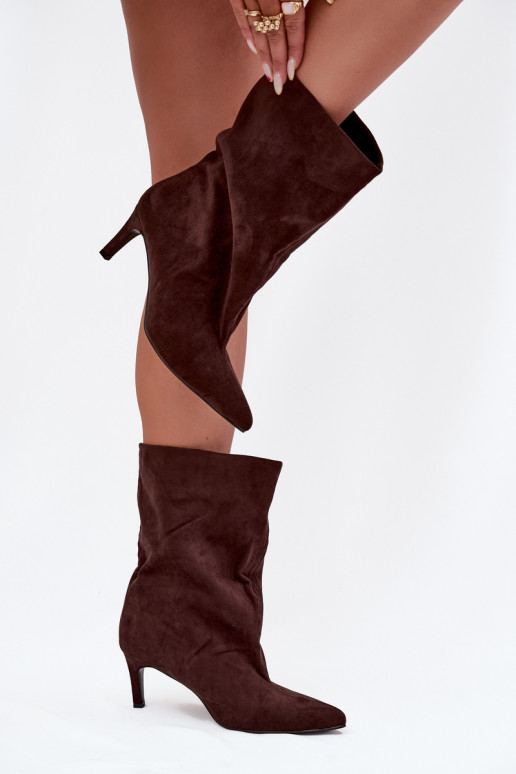 Ein überzeugendes Stilvollll Damenstiefel mit dünnen Absätzen CzekoladoZue Solvienne