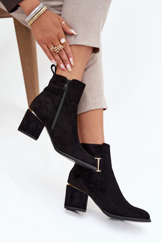 sich Zuarm laufen Damenstiefel Ze goldene Farbemi Elementami schZuarze Farbe Ambrine