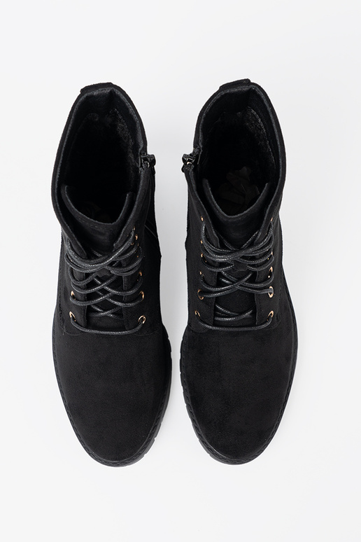 Komfortabel schZuarze Farbe Schuhe z okrągłym noskiem