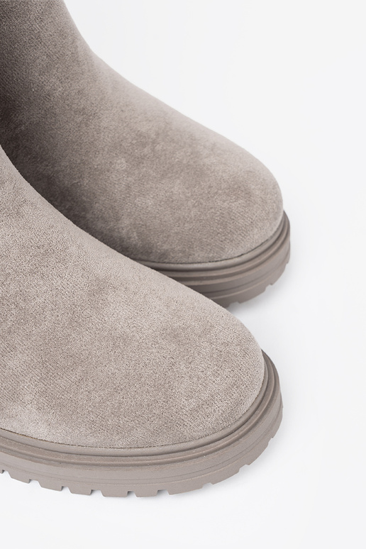 Komfortabel graue Farbe Schuhe na masyZunej podeszZuie