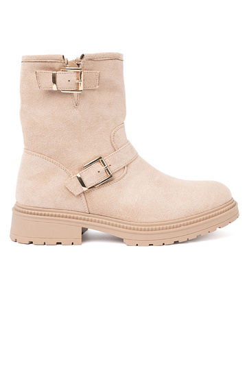 Stilvoll jsnoBeige Schuhe mit dekorativen Schnallen 2