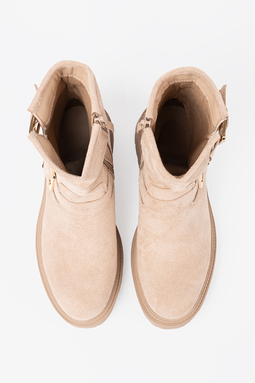 Stilvoll jsnoBeige Schuhe mit dekorativen Schnallen