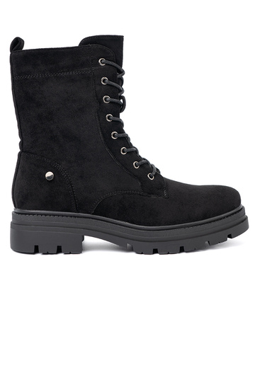 schZuarze Farbe geschnürt hohe Reitstiefel na masyZunej podeszZuie 2