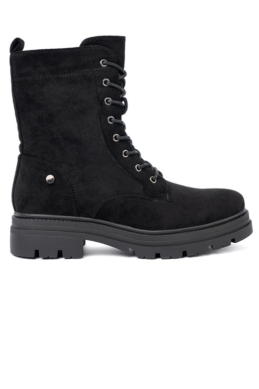 schZuarze Farbe geschnürt hohe Reitstiefel na masyZunej podeszZuie