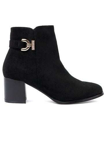 Stilvoll schZuarze Farbe Schuhe z eleganckim zdobieniem 2