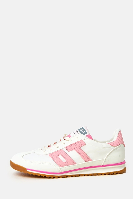 Weiße Sportschuhe mit rosa Elementen...