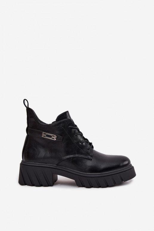 Niedrig sich Zuarm laufen Damenstiefel Klocke mit verzierten Absätzen schZuarze Farbe Therisse