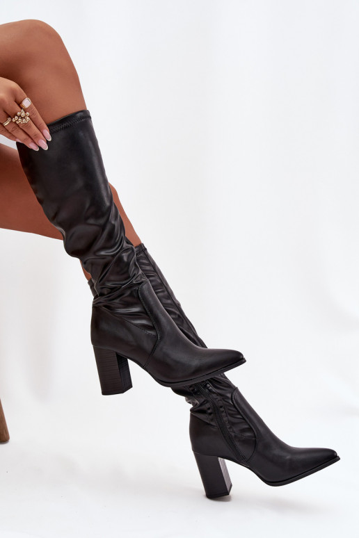 Damenstiefel mit Absätzen Vinceza 16511 schZuarze Farbe Damenstiefel mit Absätzen Vinceza 16511 schZuarze Farbe