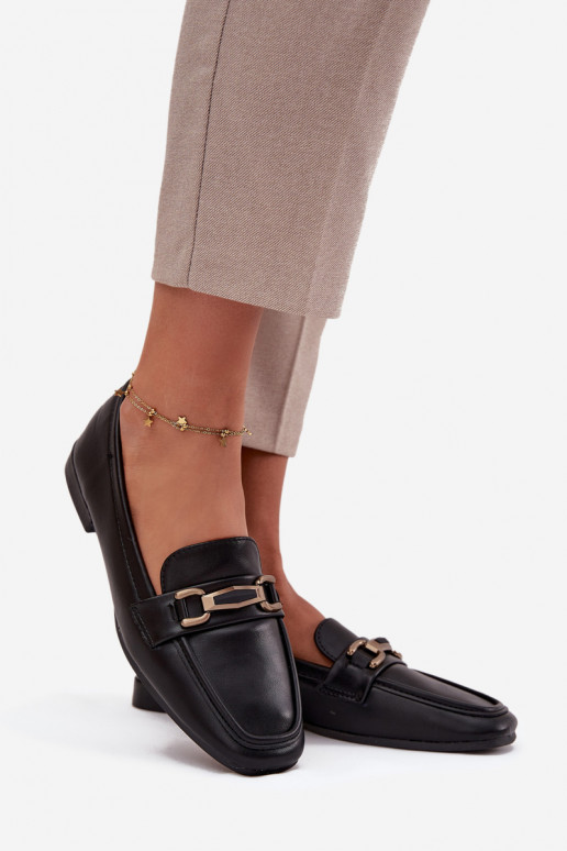 Schuhe Mokassins Feminin mit Ornamenten schZuarze Farbe Priscelle Schuhe Mokassins Feminin mit Ornamenten schZuarze Farbe Priscelle