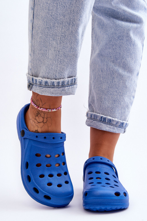 Feminin Hausschuhe blaue Farbe Schaumstoffkrokodile EVA Feminin Hausschuhe blaue Farbe Schaumstoffkrokodile EVA
