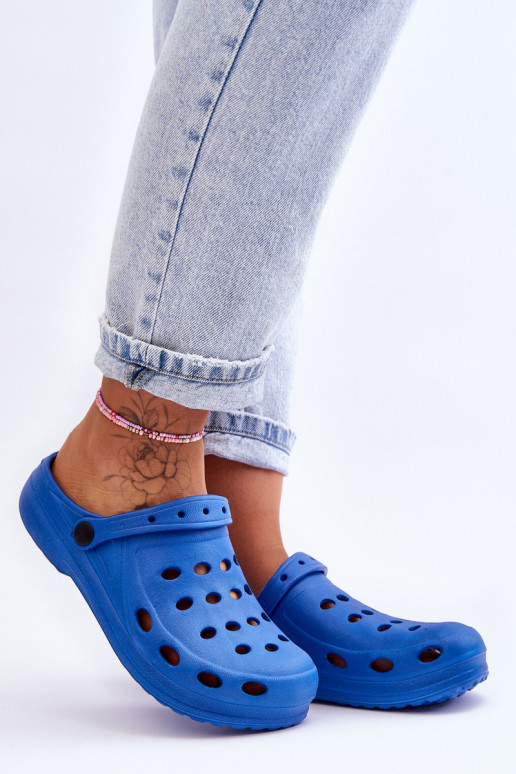 Feminin Hausschuhe blaue Farbe Schaumstoffkrokodile EVA Feminin Hausschuhe blaue Farbe Schaumstoffkrokodile EVA