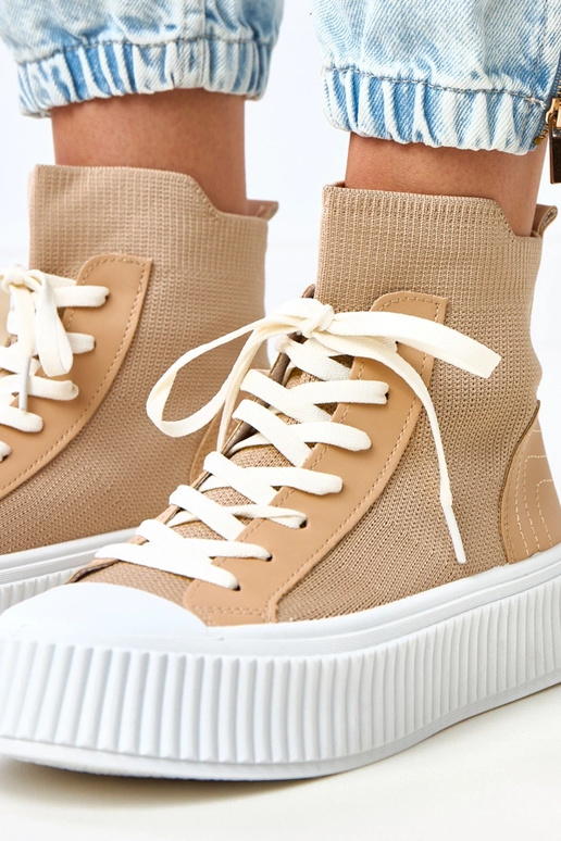 Braune Slip-On Sneakers im...