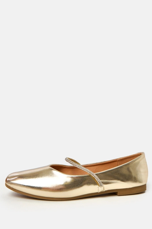 Goldene Ballerinas mit dekorativem... Goldene Ballerinas mit dekorativem...