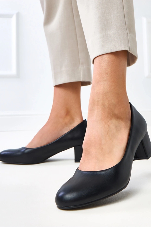 Schwarze klassische flache Schuhe Mavise