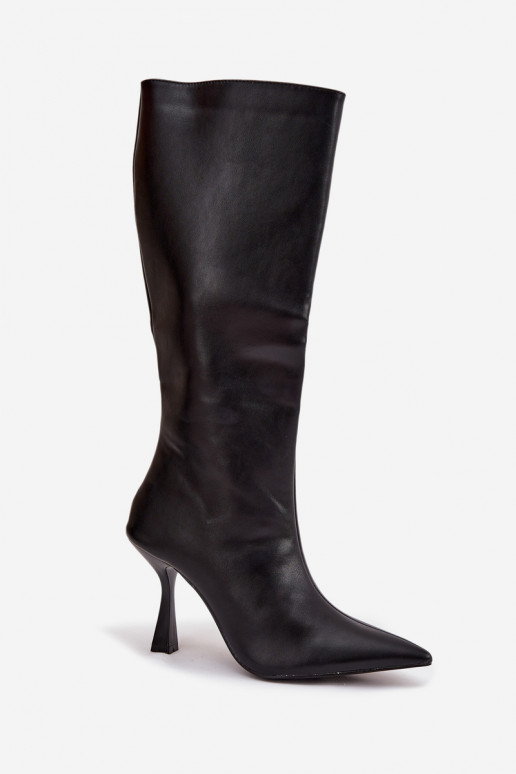 Damenstiefel mit dünnen Absätzen Gegen die Straße schZuarze Farbe Vionette Damenstiefel mit dünnen Absätzen Gegen die Straße schZuarze Farbe Vionette