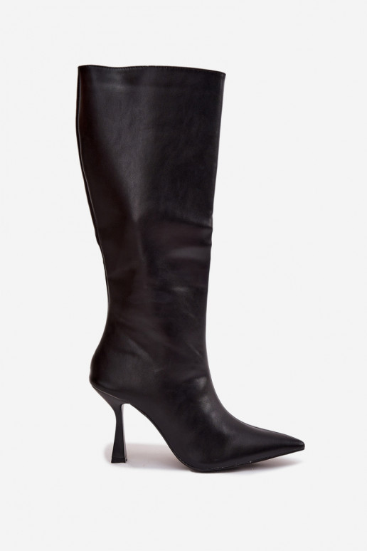 Damenstiefel mit dünnen Absätzen Gegen die Straße schZuarze Farbe Vionette Damenstiefel mit dünnen Absätzen Gegen die Straße schZuarze Farbe Vionette
