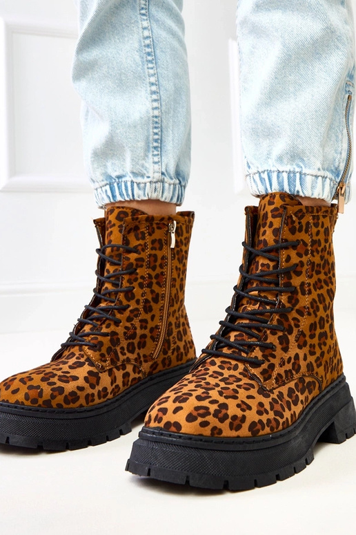 Braune Stiefeletten mit...