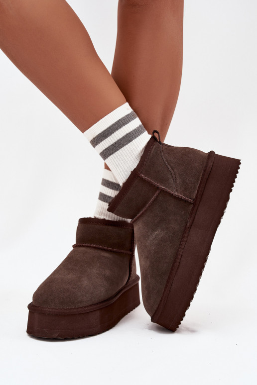 aus INildleder Schneestiefel Feminin mit einer Plattform Vinceza 97962 CzekoladoZue aus INildleder Schneestiefel Feminin mit einer Plattform Vinceza 97962 CzekoladoZue