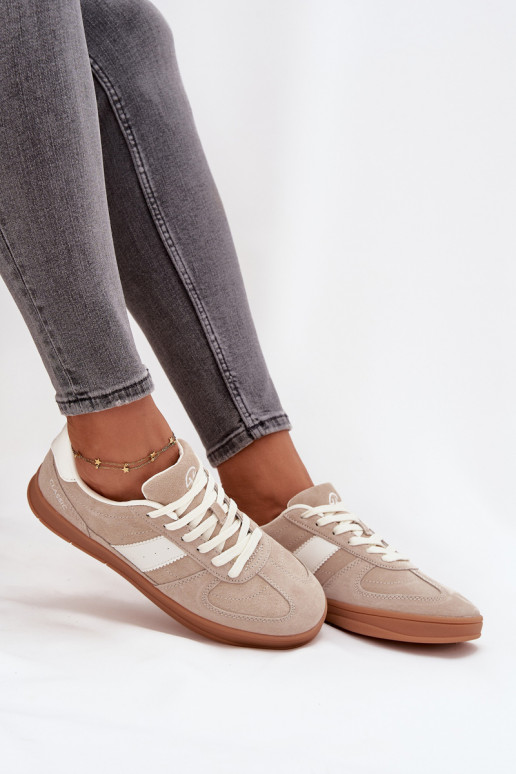 aus INildleder Sneakers Stilvollllschuhe Feminin Vinceza 14029 Beige aus INildleder Sneakers Stilvollllschuhe Feminin Vinceza 14029 Beige