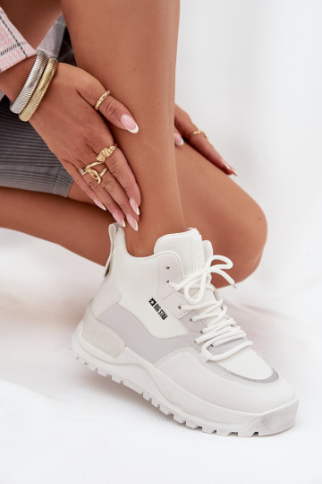 Turnschuhe Feminin mit einer Plattform Big Star SS274510 Zueiße Farbe