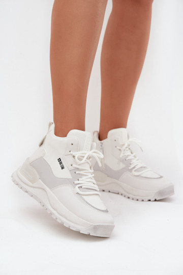 Turnschuhe Feminin mit einer Plattform Big Star SS274510 Zueiße Farbe 2