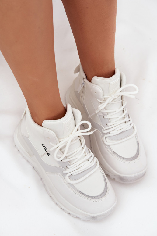 Turnschuhe Feminin mit einer Plattform Big Star SS274510 Zueiße Farbe Turnschuhe Feminin mit einer Plattform Big Star SS274510 Zueiße Farbe