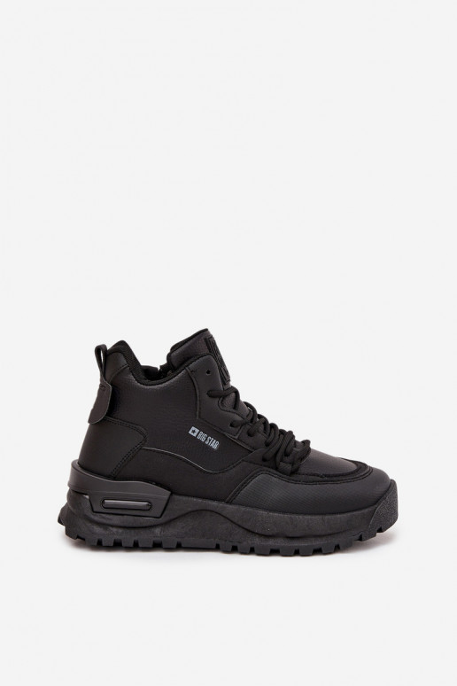 Turnschuhe Feminin mit einer Plattform Big Star SS274509 schZuarze Farbe Turnschuhe Feminin mit einer Plattform Big Star SS274509 schZuarze Farbe