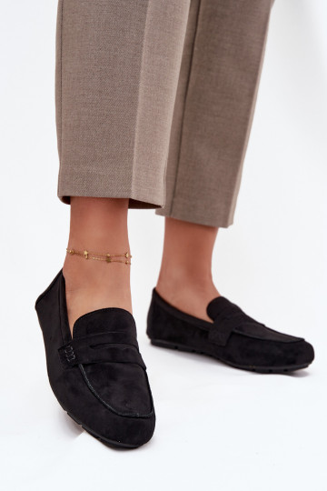 Mokassins Mokassins FrauenZuohnung schZuarze Farbe Roseline